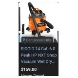 V - RIGID SHOP VAC (C6)