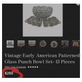 V - VINTAGE CRYSTAL BOWL (G43)