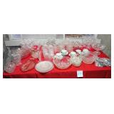 V - LARGE MIXED LOT OF COLLECTIBLE GLASSWARE (G53)