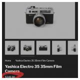 V - YASHICA CAMERA, LENS, CAMERA BAG (C8)