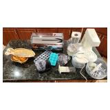 V - FOOD PROCESSOR, BREAD BOX, MOLDS, MORE