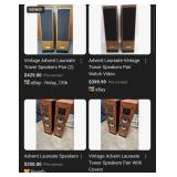 V - PAIR OF ADVENT LAUREATE SPEAKERS
