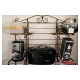 V - ROASTER, COFFEE MAKER, CARAGE, FOOD STORAGE