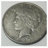 1923 PEACE SILVER DOLLAR