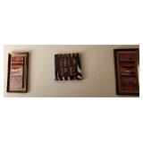 V - THREE PIECES FRAMED WALL DECOR (F6)