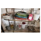 V - MIXED LOT OF VASES, BASKETS (C13)