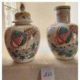 V - TWO PIECES HAND-PAINTED PORTUGUESE CERAMICS