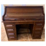 15 - VINTAGE ROLL-TOP DESK