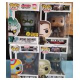 444 - FOUR FUNKO POP! COLLECTIBLE FIGURES (E45)