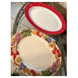 431 - TWO SERVING PLATTERS (A116)