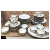 431 - FIFTY PIECES NORITAKE HAND PAINTED DISHWARE