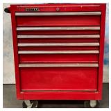 357 - HOMAK WHEELED TOOL CHEST WITH CONTENTS