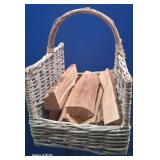 43 - WILLOW BRANCH FIREWOOD BASKET (Y46)
