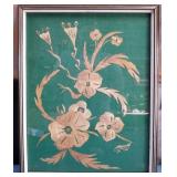 444 - FLORAL ARTWORK FRAMED 20X16' (E79)