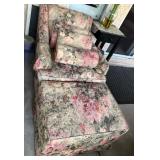 431 - EASY CHAIR, OTTOMAN & ACCENT PILLOWS