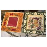 431 - TWO CERAMIC SERVING PLATES (A119)