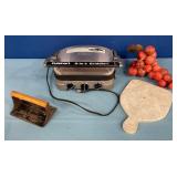 357 - CUISINART GRIDDLE, PRESS, CHEESE BOARD