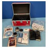 357 - VINTAGE PHOTOGRAPHY ACCESSORIES WITH CASE