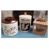 444 - THREE COLLECTIBLE COOKIE JARS (E31)