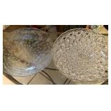 431 - TWO GLASS SERVING PLATTERS (A121)