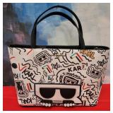 PP - KARL LAGERFELD WHITE MULTI COLOR TOTE BAG (P3