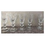 F3 - FIVE PIECES STEUBEN STEMWARE (A40)