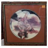 F - JONAS GERARD 'NEW WORLDS' ART FRAMED 31X32'