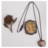 F - VINTAGE SILVER JEWELRY (L125)