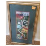 F - SUSAN HENKE 'BRICK HOUSE ROAD' ART FRAMED