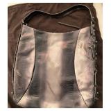 F - DONALD J. PLINER LEATHER HOBO SHOULDER BAG