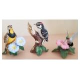 F - THREE LENOX BIRD FIGURINES (A137)