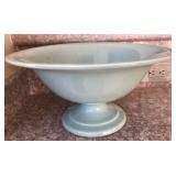 F - AQUA MARINE PEDESTAL SERVING BOWL (A28)