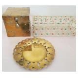 F - BRASS PLATE & DECOR BOXES (A143)