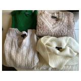 F - FOUR WOMEN'S SWEATERS SIZE L (M50)