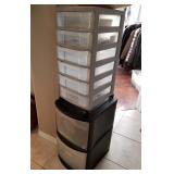 F - TWO STORAGE DRAWER TOWERS (Z40)