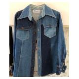 F - EMBROIDERED DENIM SHIRT SIZE M (M59)
