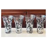 F - FOUR PIECES AMICI SPLASH CONFETTI GLASSWARE