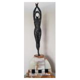 F - DIMITRI CHIPARUS SCULPTURE 31'T (L126)