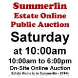 WELCOME TO OUR SAT. @10am ONLINE PUBLIC AUCTION