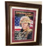 F3 - US ARMY PRINT FRAMED 11X13' (A32)
