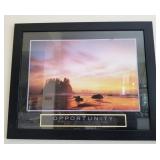 F - 'OPPORTUNITY' FRAMED ART 25X32' (K200)