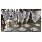 F3 - SIX PIECES STUART CRYSTAL STEMWARE (A47)