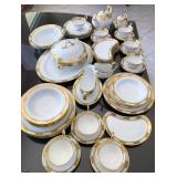 F - 48 PIECES AYNSLEY BONE CHINA DISHWARE (A74)