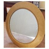 F - ROUND FRAMED WALL MIRROR 36'DIA (R12)