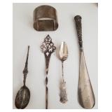 F - LOT OF STERLING SILVER COLLECTIBLES (L124)