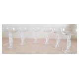 F - SIX PIECES VINTAGE BAYEL STEMWARE (A107)