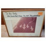 F - USAF THUNDERBIRDS PHOTO FRAMED 17X21' (R18)