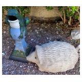 F - TWO PIECES OF YARD ART (G71)