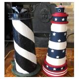 F3 - TWO DECORATIVE LIGHT HOUSES (A151)