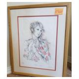 F - ARTIST SIGNED LTD ED ART FRAMED 17X22' (R34)